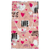 Petit Sac Cadeau Saint Valentin Amour (Devant)