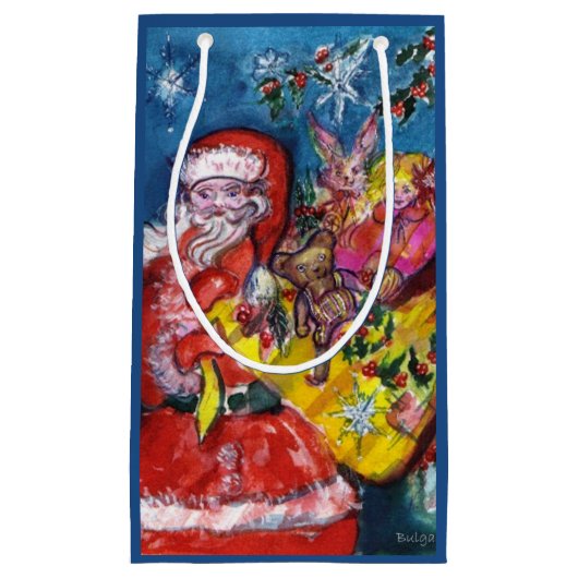 PETIT SAC CADEAU SANTA CLAUS AVEC CADEAU DE NOËL (Devant)