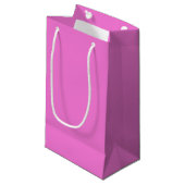 Petit Sac Cadeau Sapphire pink colour (Devant Angle)