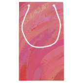 Petit Sac Cadeau Saumon Swirl (Dos)