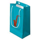 Petit Sac Cadeau Saxophone (Devant Angle)