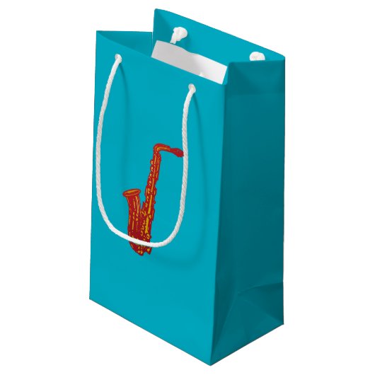 Petit Sac Cadeau Saxophone (Dos Angle)