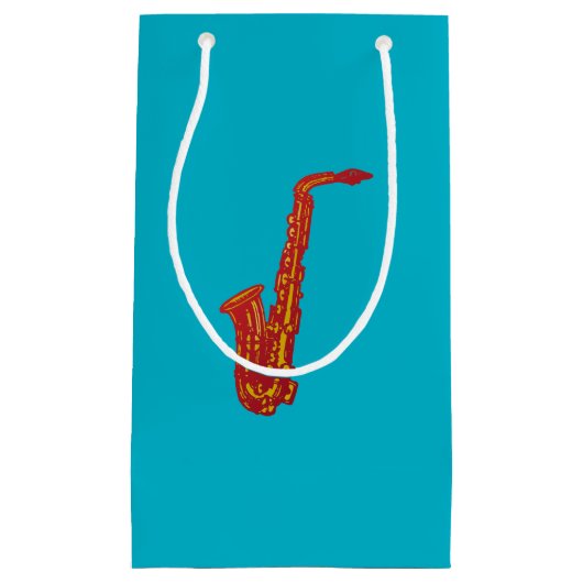 Petit Sac Cadeau Saxophone (Devant)