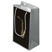 Petit Sac Cadeau Saxophone (Devant Angle)