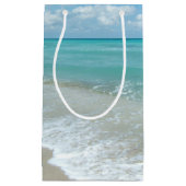 Petit Sac Cadeau Scène bleue de détente de nature de paysage (Devant)