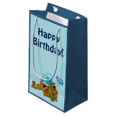 Petit Sac Cadeau Scooby-Doo Carré Rétro Couché (Devant Angle)