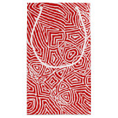 Petit Sac Cadeau Scribble rouge (Dos)
