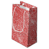 Petit Sac Cadeau Scribble rouge (Dos Angle)