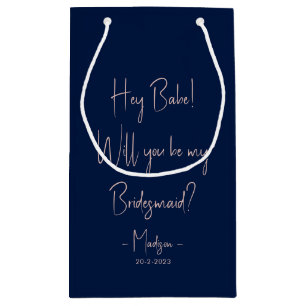 Petit Sac Cadeau Script de Proposition de Demoiselle d'Honneur Mini