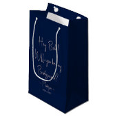 Petit Sac Cadeau Script de Proposition de Demoiselle d'Honneur Mini (Devant Angle)