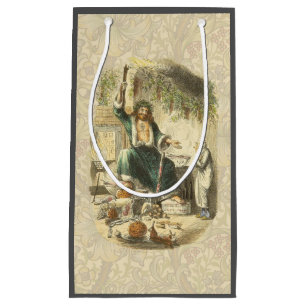 Petit Sac Cadeau Scrooge Esprit de Noël Présent