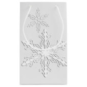 Petit Sac Cadeau Scruts Médicales SGB Snowflake blanc (Dos)