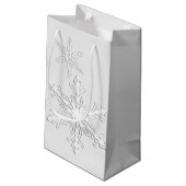 Petit Sac Cadeau Scruts Médicales SGB Snowflake blanc (Dos Angle)