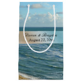Petit Sac Cadeau Seascape Beach Mariage Océan Bleu (Devant)