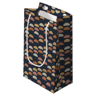 Petit Sac Cadeau Semi motif géométrique de cercle