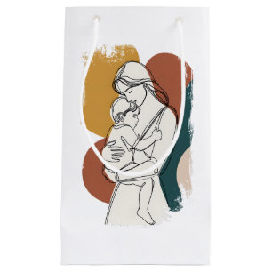 Petit Sac Cadeau Sérénité maternelle : une étreinte minimaliste