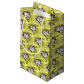 Petit Sac Cadeau Serpent de rat noir (Devant Angle)