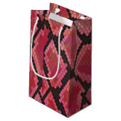 Petit Sac Cadeau Serpent noir et rouge (Dos Angle)