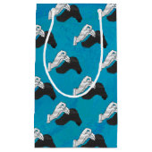 Petit Sac Cadeau Shadow Camel on Blue (Devant)