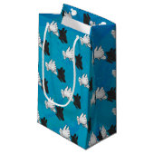 Petit Sac Cadeau Shadow Dog on Blue (Devant Angle)