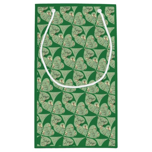 Petit Sac Cadeau shamrock "Bonne Saint Patrick" (Dos)