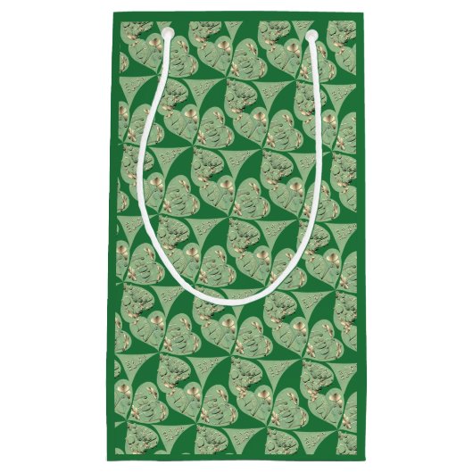 Petit Sac Cadeau shamrock "Bonne Saint Patrick" (Devant)
