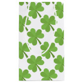 Petit Sac Cadeau Shamrock irlandais irlandais de St. Patrick Motif (Dos)