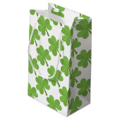Petit Sac Cadeau Shamrock irlandais irlandais de St. Patrick Motif (Dos Angle)