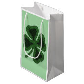 Petit Sac Cadeau Shamrocks chanceux - (Devant Angle)