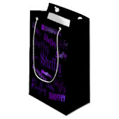 Petit Sac Cadeau Sheffey Purple (Devant Angle)
