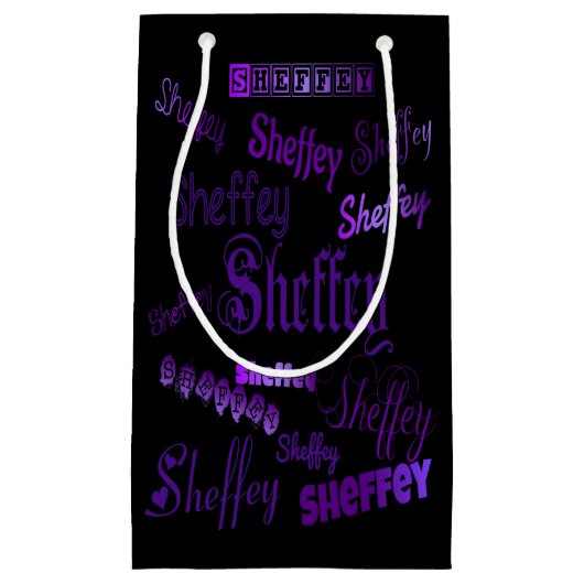 Petit Sac Cadeau Sheffey Purple (Devant)