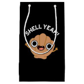 Petit Sac Cadeau Shell Ouais Funny Seashell Pun Dark BG (Devant)