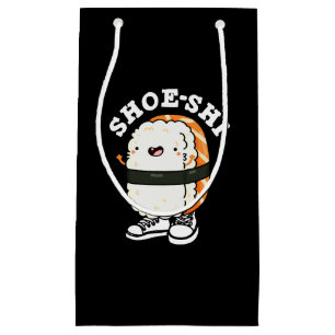 Petit Sac Cadeau Shoe-shi Funny Sushi Pun Dark BG