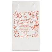 Petit Sac Cadeau Showgirl Era Bachelorette Party Survival Kit (Devant)