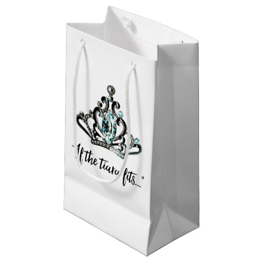 Petit Sac Cadeau "Si le Tiara tient..." (Devant Angle)
