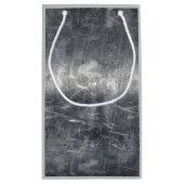 Petit Sac Cadeau SIGNE Zodiaque Gemini Grunge Argent Distressé (Dos)