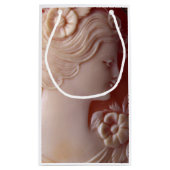 Petit Sac Cadeau Silhouette ancienne en ivoire victorien (Dos)