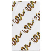 Petit Sac Cadeau Silhouette Brown et dorée (Dos)