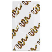 Petit Sac Cadeau Silhouette Brown et dorée (Devant)