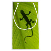 Petit Sac Cadeau Silhouette de Gecko (Dos)