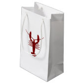Petit Sac Cadeau Silhouette de homard (Dos Angle)