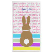 Petit Sac Cadeau Silhouette de lapin et conception Joyeuses Pâques (Dos)