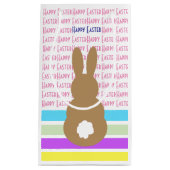 Petit Sac Cadeau Silhouette de lapin et conception Joyeuses Pâques (Devant)