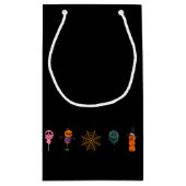 Petit Sac Cadeau Simple Citrouille d'Halloween face fantôme flippan (Dos)