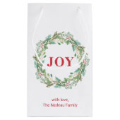 Petit Sac Cadeau Simple élégante Wreath Joie moderne Noël (Dos)