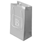 Petit Sac Cadeau Simple Light Grey monogram (Dos Angle)