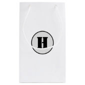 PETIT SAC CADEAU SIMPLE MODERNE MODERNE MONOGRAM ÉLÉGANT CHIC STYLE (Dos)