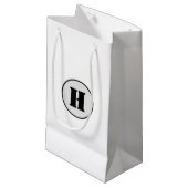 PETIT SAC CADEAU SIMPLE MODERNE MODERNE MONOGRAM ÉLÉGANT CHIC STYLE (Devant Angle)