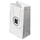PETIT SAC CADEAU SIMPLE MODERNE MODERNE MONOGRAM ÉLÉGANT CHIC STYLE (Dos Angle)
