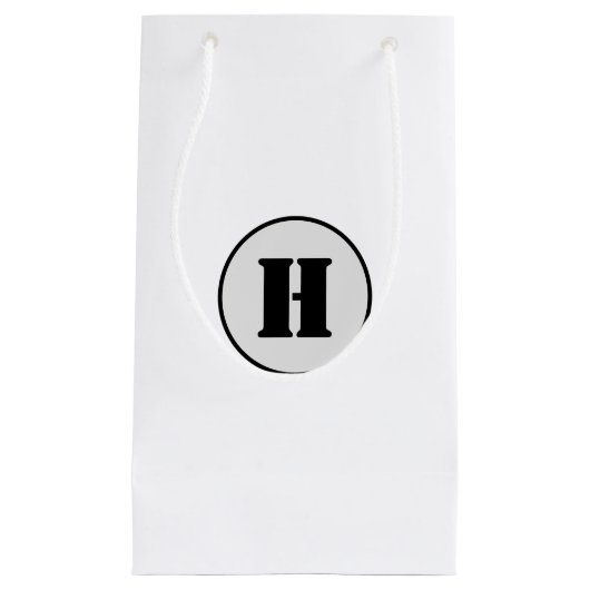 PETIT SAC CADEAU SIMPLE MODERNE MODERNE MONOGRAM ÉLÉGANT CHIC STYLE (Devant)